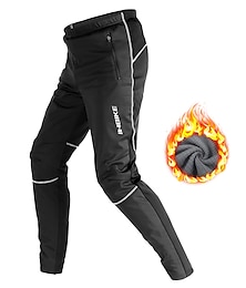 olcso -INBIKE Férfi Csík Kerékpáros nadrág Bicikli Nadrágok Alsók Előírásos öltözék Hegyi biciklizés Országúti biciklizés Sport Melegen tartani Vízálló Cipzár Mekano Fekete Ruházat Kerékpáros ruházat