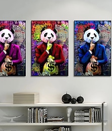 olcso -fali művészet vászon nyomatok poszterek festmény mr.panda idézet műalkotás kép lakberendezés dekoráció hengerelt vászon keret nélkül keret nélküli feszítetlen