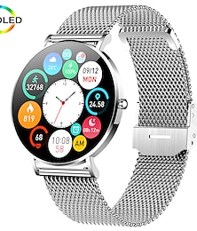 economico -2022 ultra-sottile smartwatch da donna amoled 360 * 360 hd schermo sempre sul display promemoria chiamata smart watch orologi sportivi impermeabili