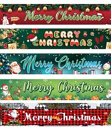 cheap -Merry Christmas Banner, Outdoor Christmas Banner Decorations, Xmas Outdoor & Indoor Hanging Decor, Christmas Holidays Party Decor Supplies 300*50cm (10ft*18.9 Inch)