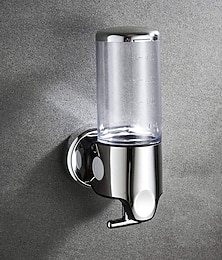 お買い得  -ソープ ディスペンサー 壁取り付け型 バスルーム シャワー ポンプ ディスペンサー シャワー ジェル シャンプー ソープ (500ml)