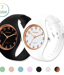 cheap -SANDA  Womens Watches Casual Fashion Quartz Watch Waterproof Drop Resistant HD Digital Scale Display Women Clock 6056