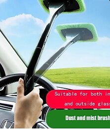 cheap -Ceyes Car Window Cleaner Brush Kit Windshield Wiper Microfiber Brush Auto Cleaning Wash Tool With Long Handle Car Accessories 3 Colors Car Accessories