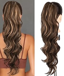 economico -Code Classico / sintetico Capelli sintetici Pezzo di capelli Estensione capelli Riccio Lungo Da sera / Da tutti i giorni / Serata e festa