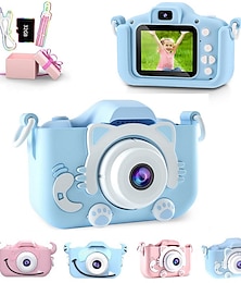 baratos -Mini câmera infantil câmera digital brinquedo gato câmera hd para crianças brinquedo educativo câmera infantil brinquedos câmera para menino menina melhor presente