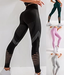 levne -Dámské Koşu Taytları Stahovací kalhoty Síťka Vysoký pas Základní vrstva Sporty a outdoor Sportovní Zima Zaštíhlující Butt Lift Rychleschnoucí Zdatnost Cvičení v tělocvičně Běh sportovní oblečení