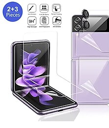 economico -1 set Pellicola salvaschermo + proteggi obiettivo fotocamera Proteggi schermo posteriore Per Samsung Galaxy S24 Ultra Plus Z Flip 5 Z Flip 4 Z Flip 3 Vetro temperato TPU idrogel Durezza 9H