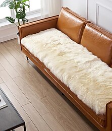 Недорогие -бархатный коврик для дивана из ягненка, чехол для дивана, чехол для дивана, секционные чехлы для дивана, противоскользящие чехлы для дивана для собак, кошек, детей (продается поштучно / не весь