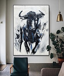 billiga -handgjord handmålad oljemålning vägg modern abstrakt häst canvas målning heminredning dekor rullad duk utan ram osträckt