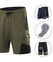 abordables -Arsuxeo Hombre Pantalón corto MTB Culotte Ciclismo Pantalones cortos bicicleta Bicicleta Pantalones cortos holgados Pantalones cortos para MTB Moldeado al Cuerpo MTB Bicicleta Montaña Ciclismo