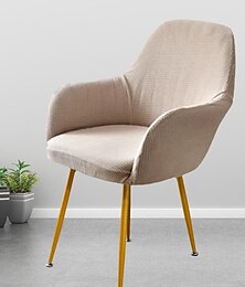 halpa -keittiön tuolin päällinen yksivärinen lanka värjätty polyesteri slipcovers