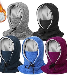 billige -tykk fleecehette balaclava vindtett maske halsdeksel hatter termisk varm fleecefôr pustende pusteevne myk sykkel / sykling bomull vinter for menn kvinner voksne sykling / sykkel