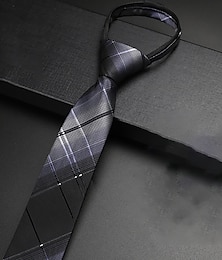 ieftine -cravate de bază bărbați culoare uni argintiu negru roșu închis 2024