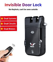 cheap -Wafu 026 Door Lock Wireless WIFI Bluetooth TUYA Remote Control Electronic Keyless Door Invisible Lock 433MH Smart Control