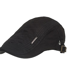 economico -Per uomo Cappello basco Beretti newsboy Berretto da tassista Cappello da strillone Nero Blu marino scuro Cotone Contemporaneo moderno Signore Abbigliamento per il tempo libero Casual / quotidiano