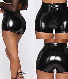 economico -Retrò Vintage Punk & Gotico Lattice Lucido Shorts Ragazza gotica Per donna Mascherata Festa / Sera Adulti Shorts