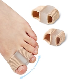 billige -1 stk tå splitter tommelfinger valgus stor fod knogle overlappende tå separator mandlige og kvindelige fiber dobbelt hul tå dækkende ortose