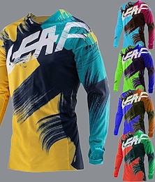 abordables -Homme Maillot Velo Cyclisme Maillot de descente maillot de moto manche longue Cyclisme Maillot Top avec 3 poches arrière VTT Vélo tout terrain Vélo Route Chaud Résistant aux UV Cyclisme Respirable