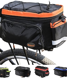 billige -13 l cykelbagagetaske med regnslag cykelstativ bagbagagetaske forlænges sadeltasker med stor kapacitet vandtæt cykelbagagebærer bagbagageholder perfekt til cykling, rejser og camping udendørs
