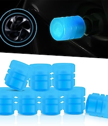 abordables -8 tapas luminosas para ruedas, vástago de válvula de neumático que brillan en la noche, tapas de aire, tapas fluorescentes iluminadas, tapas de vástago de válvula de rueda de coche, tapas para