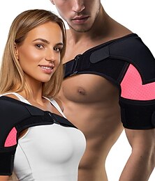 abordables -1 Uds protección de hombro para hombres y mujeres alivio del dolor de hombro puños de esguince protección de hombro deportiva cinturón de hombro ajustable