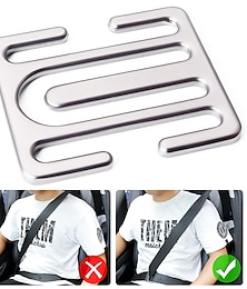 economico -2pcs clip per cintura di sicurezza regolatore della cintura di sicurezza universale tutti i modelli di auto clip per cintura di sicurezza in metallo migliorare il comfort di guida adatto per adulti