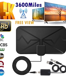 economico -3000 miglia 8k digital dvb-t2 antenna tv indoor con amplificatore booster 1080p antenna per auto antenna rv travel smart tv