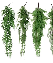 お買い得  -緑の植物ペルシャの葉の壁掛けウェディングバーレストランの壁の装飾材料シミュレーション吊り下げ植物、結婚式のアーチガーデンウォールホームパーティーの装飾のための偽の花
