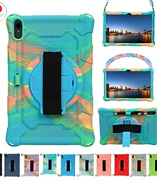 זול -לוּחַ כיסויים מכסים ל עבור Samsung Galaxy Tab S6 Lite A 8.0" 2022 2021 2020 2019 נייד ידית רצועת כתף שִׁריוֹן סיליקון לילדים