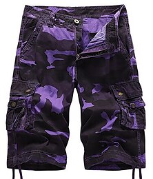 olcso -Férfi Rövidnadrágok Camo Shorts Planinarske kratke hlače Láb húzózsinór 6 Zseb Álcázás Mokaszinok Szabadtéri Napi Alkalmi Divat Utcai sikk Katonai zöld Medence