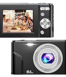 billige -digitalkamera 1080p 48 megapiksler vlogging-kamera med 16x digital zoom kompakte bærbare minikameraer for nybegynnere bursdagsgave
