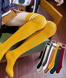Недорогие -Весенние и осенние новые высокие чулки выше колена с микронапором + носки до теленка в японском и корейском стиле для студентов, высокие чулки, футбольные носки