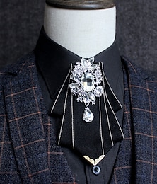 Недорогие -мужской базовый галстук-бабочка однотонный черный цвет шампанского розовый 2024