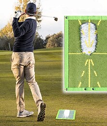 abordables -Alfombrilla de entrenamiento de golf para bateo de detección de swing, alfombrilla de práctica de swing de golf, alfombrilla de pista de dirección de pista de pelota, alfombrilla de golpe, alfombrilla de entrenamiento de golf