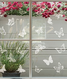 cheap -24pcs prevent birds from hitting windows sticker doors and windows pasted with large electrostatic butterflies