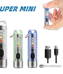 levne -mini klíčenka nabíjecí svítilna super jasná svítilna s magnetem kempingové uv světlo výkonné přenosné osvětlení