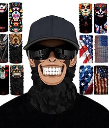 cheap -Headwear Balaclava Neck Gaiter Neck Tube Graphic Skull Sunscreen Breathable Quick Dry Dust Proof Bike / Cycling Spandex for Men's Women's Adults' Outdoor Exercise Cycling / Bike Graphic 1 PC