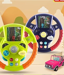 お買い得  -子供用シミュレーション ステアリング ホイール 電動おもちゃ コ・ドライバー 車両シミュレーター 早期教育 教育用子供用おもちゃ
