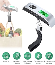 billige -bærbar lcd digital bagasjevekt hengende koffert bagasjereisevekt med belte for elektronisk vektverktøy 50kg/110lb