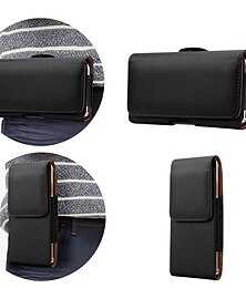 halpa -nahkainen puhelinkotelo 7.2/6.5/6.2/5.2'' vyölaukku magneettinen pystysuora puhelinkotelo iPhone 14 Pro Maxille 13 12 11 pussukansuojus vyöklipsi