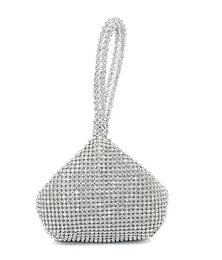 levne -dámská kabelka pro večerní svatební hostinu s kamínkovou jednobarevnou stříbrno-černozlatou