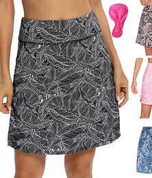 voordelige -Dames Planten Wielrenrok Fietsen Rokken Kleding Onderlichaam Bergracen Wegwielrennen Sport 3D-pad Fietsen Sneldrogend Vochtregelerend Zwart Roze Spandex Kleding Wielrenkleding