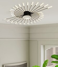 economico -128cm plafoniere design singolo metallo led stile nordico 110-240 v