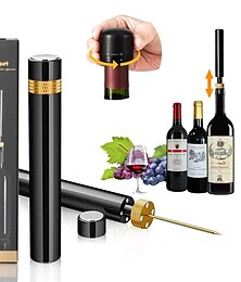 abordables -Bomba de presión de aire, abridor de botellas de vino, pin de acero inoxidable portátil, sacacorchos fácil, sacacorchos para fiesta en casa, herramientas para amantes del vino