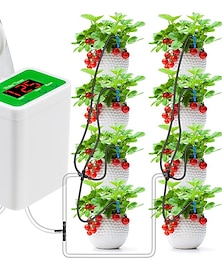 levne -automatický zavlažovací systém usb power automatická kapková zavlažovací sada 8 kapkových šipek zařízení pro zavlažování rostlin v pokojových květináčích led displej kutilské automatické zavlažování rostlin dárek pro milovníky zahradničení