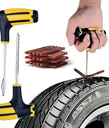 abordables -kit d'outils de réparation de pneus de voiture kit de réparation de crevaison de pneu tubeless ensemble d'outils de cloutage outil de remplacement de pneu de vélo outil de réparation de pneu de moto