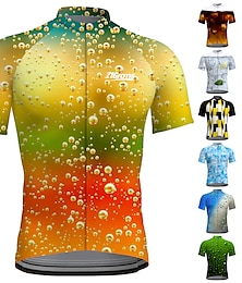 abordables -Hombre Maillot de Ciclismo Manga Corta Bicicleta Maillot Camiseta con 3 bolsillos traseros MTB Bicicleta Montaña Ciclismo Carretera Transpirable Secado rápido Dispersor de humedad Bandas Reflectantes