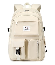 お買い得  -男性用 女性用 キッズ バックパック スクールバッグ 機能的なバックパック 学校 アウトドア 日常 純色 オックスフォード 調整可能 大容量 防水 ジッパー ブラック ピンク パープル
