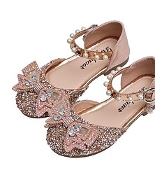 economico -Da ragazza Tacchi Giornaliero Brilla Scarpe di tela Tacchi Lustrini PU Cosplay Ragazzi (7 anni +) Ragazzini (4-7 anni) Matrimonio Feste Regalo Footing Danza Fiocco Perle Fibbia Argento Nero Rosa