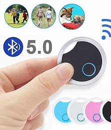 abordables -Smart Wireless Bluetooth Key Anti Loss Finder Tracker Alarma bidireccional Anti-Loss Car Alarm Localizador Bluetooth Posicionamiento inalámbrico Monedero Pet Key Auto Accesorios